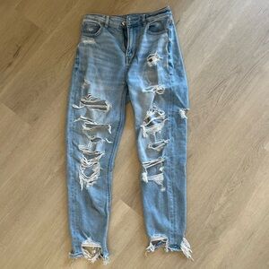 American Eagle Ripped Mom Jeans